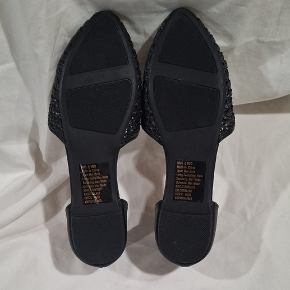 LC Lauren Conrad Women's Black Textured Loafers Size 6 - Picture 7 of 8